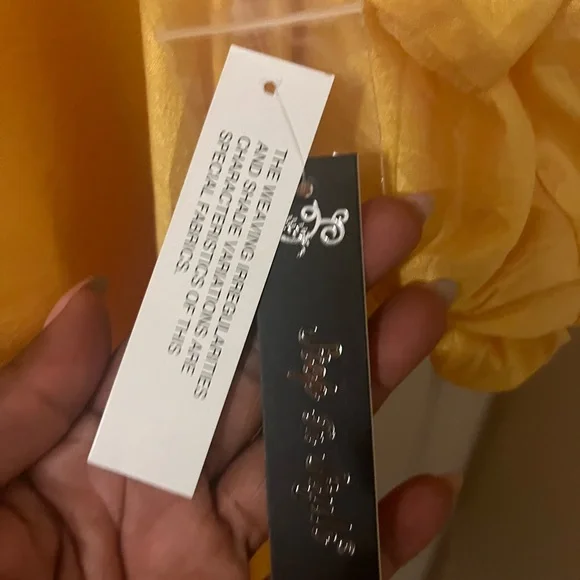 NWT “STAND IN STYLE”  Yellow Button-Up Sheer/LINEN/POLYESTER BLEND Dress 1X - Picture 8 of 11